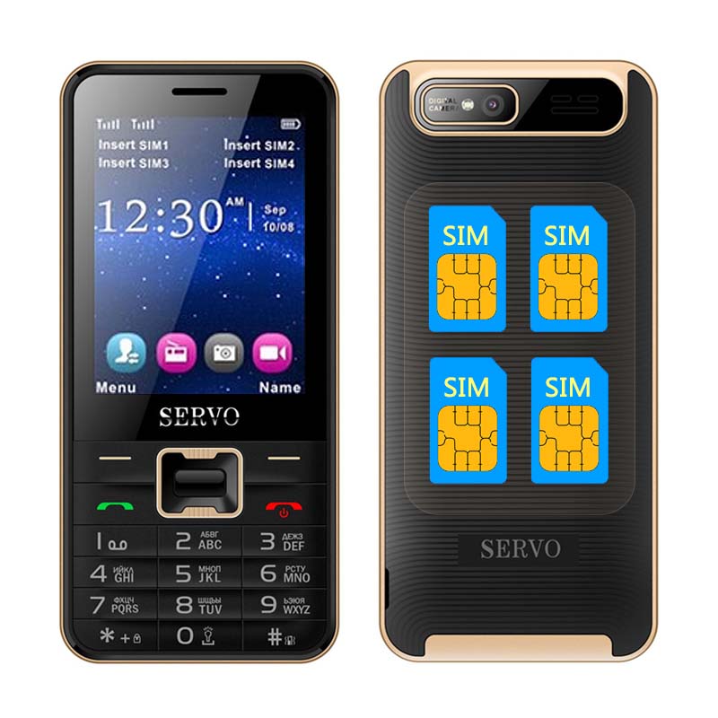 Телефон на 4 СИМ карты SERVO V8100 - отличный выбор для настоящих ценителей